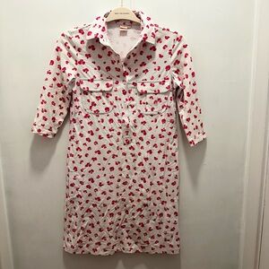 Deep Pink Cheetah Print Long Sleeve Dress